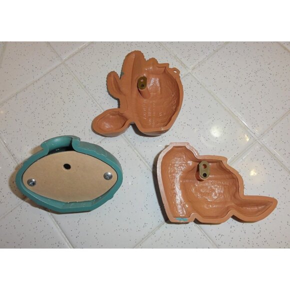 Vintage Burwood Southwest Pots & cactus Lot of 3 Wall Hangings Pueblo western - Picture 10 of 12